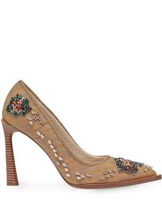 Fendi crystal embellished pumps