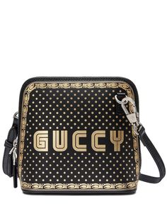 Gucci мини-сумка на плечо с принтом Guccy