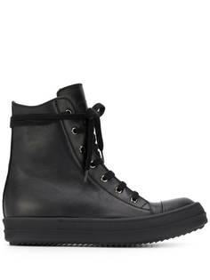 Rick Owens высокие кеды на шнуровке