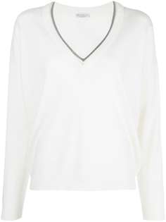 Brunello Cucinelli джемпер с V-образным вырезом