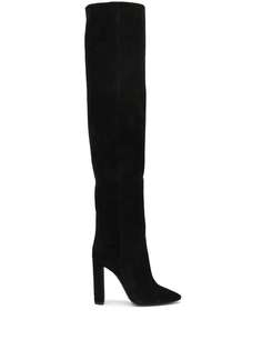 Saint Laurent сапоги на высоком каблуке