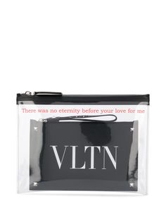 Valentino Garavani клатч с логотипом VLTN