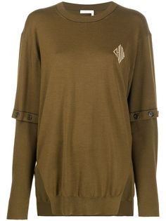 Chloé трикотажный топ со съемными рукавами Chloe