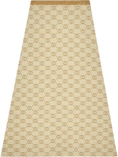 Gucci юбка миди с логотипом