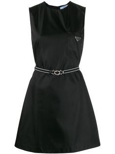 Prada короткое платье с поясом