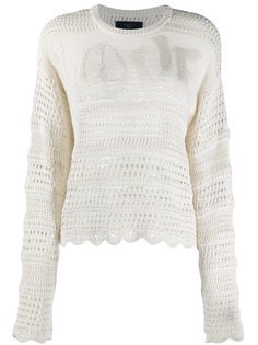 AMIRI толстовка Love вязки интарсия