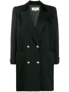 Valentino Pre-Owned двубортное пальто 1980-х годов