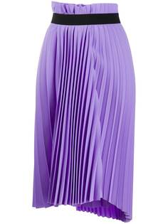 Balenciaga плиссированная юбка с эластичным поясом