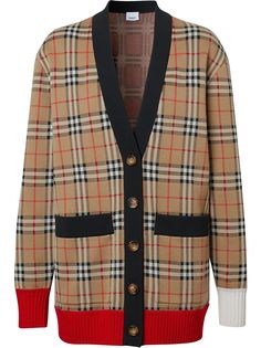 Burberry кардиган в клетку