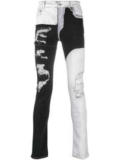 Rick Owens DRKSHDW джинсы с контрастными вставками