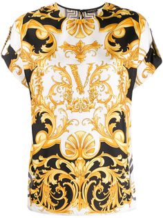 Versace блузка Virtus с принтом