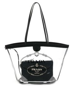Prada прозрачная сумка-тоут