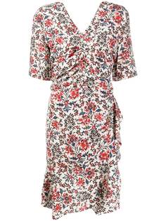 Isabel Marant платье Aroide с V-образным вырезом и сборками