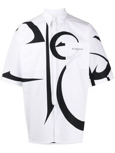 Givenchy рубашка с узором Calligraphy