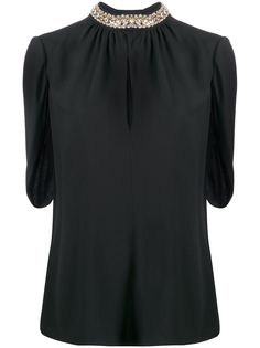 Prada блузка с разрезами на рукавах