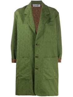 Jean Paul Gaultier Pre-Owned пальто-кокон 1990-х годов с принтом