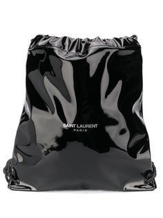 Saint Laurent рюкзак с кулиской и логотипом