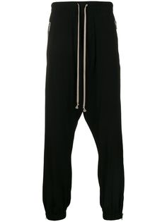 Rick Owens спортивные брюки с молниями по бокам