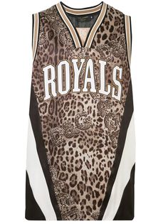 Dolce & Gabbana леопардовый топ Royals