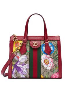 Gucci сумка-тоут Ophidia GG с принтом Flora