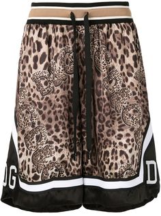 Dolce & Gabbana шорты с леопардовым принтом