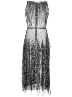 Jason Wu Collection платье с оборками и узором в горох