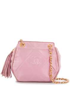 Chanel Pre-Owned стеганая сумка на плечо 1990-х годов с кисточкой