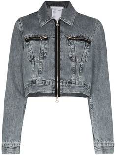 Helmut Lang укороченная джинсовая куртка на молнии
