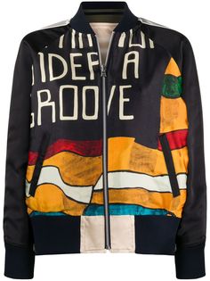 Sacai двусторонний бомбер на молнии