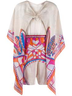 Emilio Pucci ромпер с драпировкой и вырезом