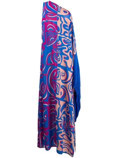 Emilio Pucci платье на одно плечо с принтом