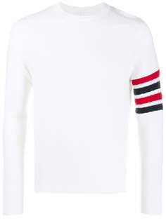 Thom Browne джемпер с круглым вырезом и полосками 4-Bar