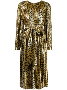 Marc Jacobs платье с леопардовым принтом и поясом