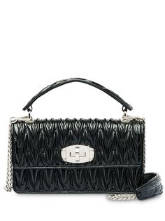 Miu Miu лакированная сумка на плечо Miu Cleo