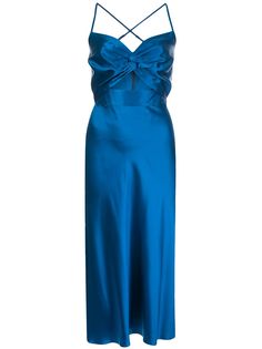 Michelle Mason платье миди Twist с драпировкой