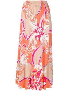 Emilio Pucci длинная юбка с цветочным принтом