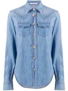 Ermanno Scervino джинсовая рубашка с декорированными пуговицами