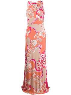 Emilio Pucci платье макси с V-образным вырезом