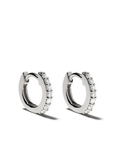 Astley Clarke серьги-кольца Halo из белого золота с бриллиантами