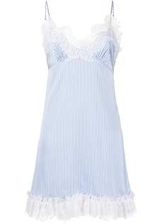 Ermanno Scervino платье в полоску с кружевом