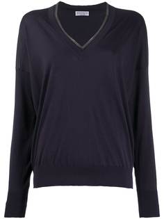 Brunello Cucinelli декорированный джемпер