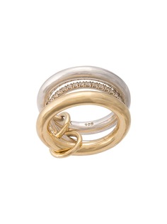 Spinelli Kilcollin кольцо Libra SP из золота и серебра с бриллиантами