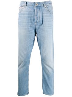 Brunello Cucinelli джинсы кроя слим с эффектом потертости