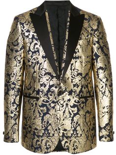 Versace пиджак с парчовым узором Barocco