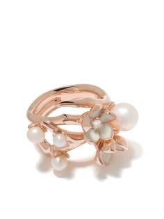 Shaun Leane кольцо Cherry Blossom с бриллиантами и жемчугом