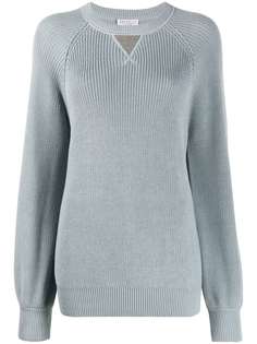 Brunello Cucinelli джемпер в рубчик