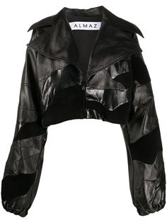 Almaz укороченная куртка с геометричными вставками