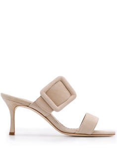 Manolo Blahnik мюли с пряжкой