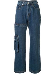 pushBUTTON джинсы с завышенной талией