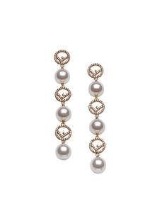 Fendi серьги-подвески с логотипом F